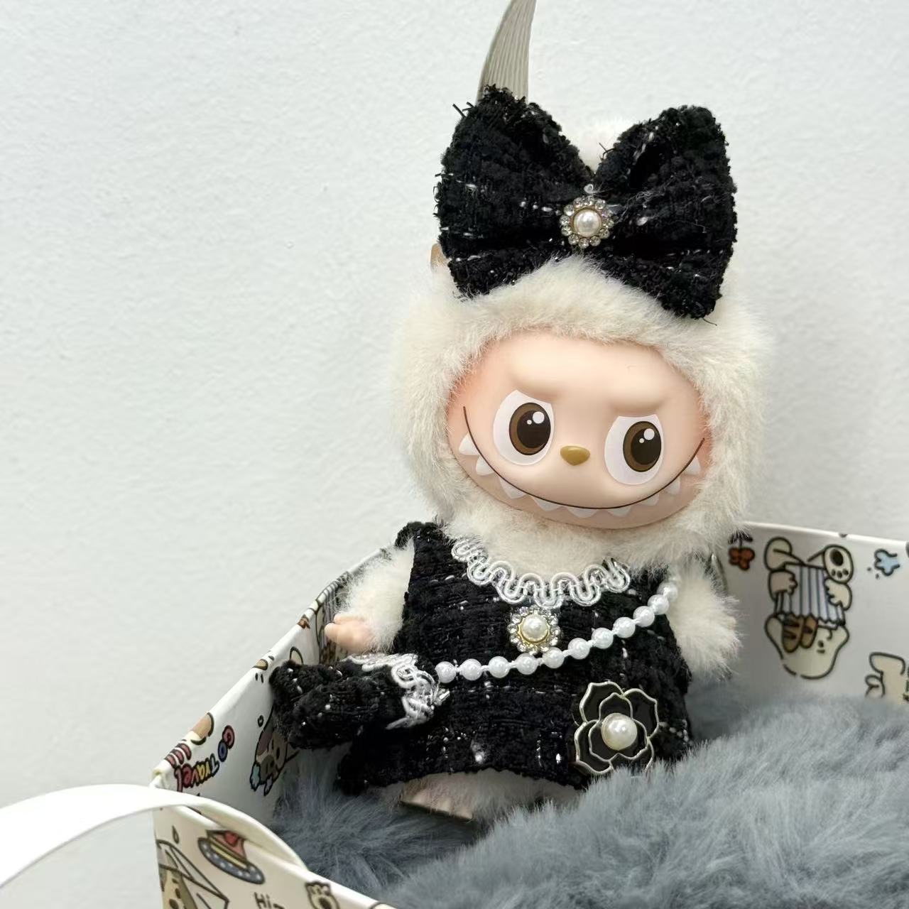 Women'S Fashion Designer Clothes - 10cmドールドレス ファッション衣装 ラブブス4.0用 可愛い誕生日プレゼント コレクターズアイテム デザイナー服