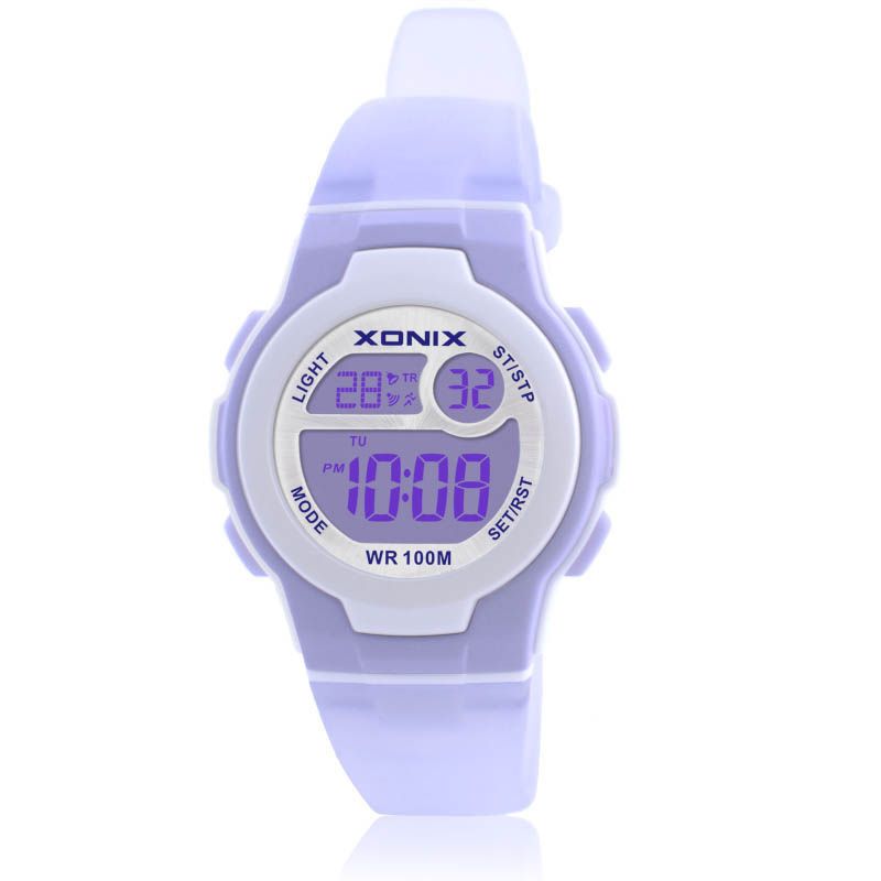Women Fashion Zone - XONIX ファッション女性スポーツ防水 100 メートルレディースゼリー LED デジタル腕時計水泳ダイビングストップウォッチ