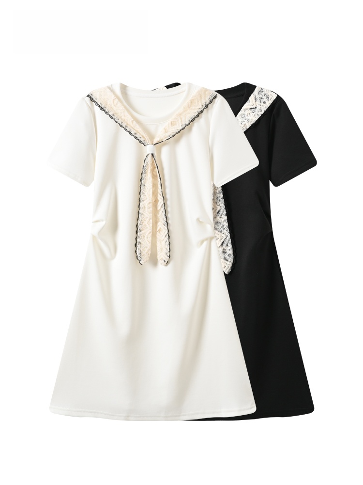 Women'S Young Fashion - おしゃれな夏のカレッジスタイルワンピース レディース プラスサイズ シスター風 スタイリッシュ スリミング