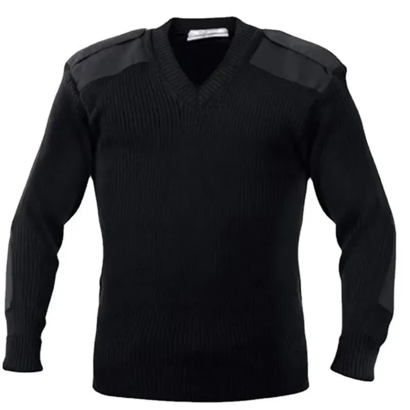 Ribbed Knit Sweater - 男性用のヨーロッパとアメリカの長袖ウールセーター,耐寒性,保温性,新しいスタイル,秋冬