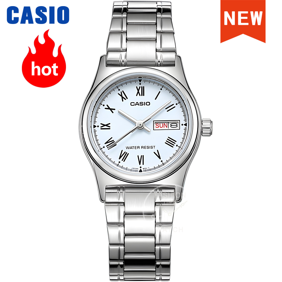 Women Fashion Zone - カシオ レディース ウォッチ LTP-V006D-2B 防水 クォーツ時計