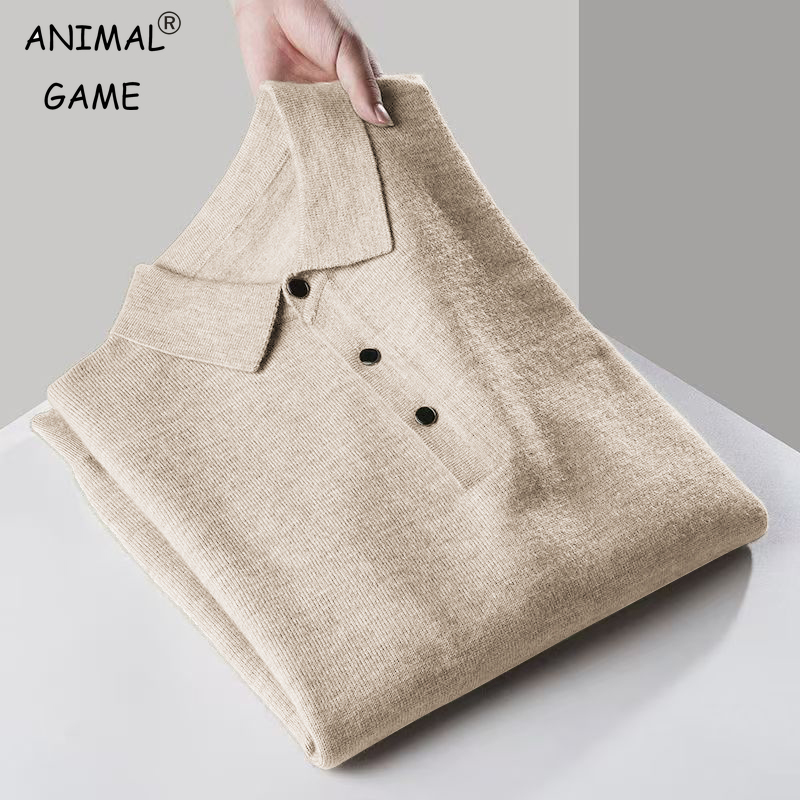 Ribbed Knit Sweater - メンズクォータージッパーセーター長袖ボタンダウンゴルフシャツカジュアルニットリブドレスプルオーバー屋外抗ピリング男性