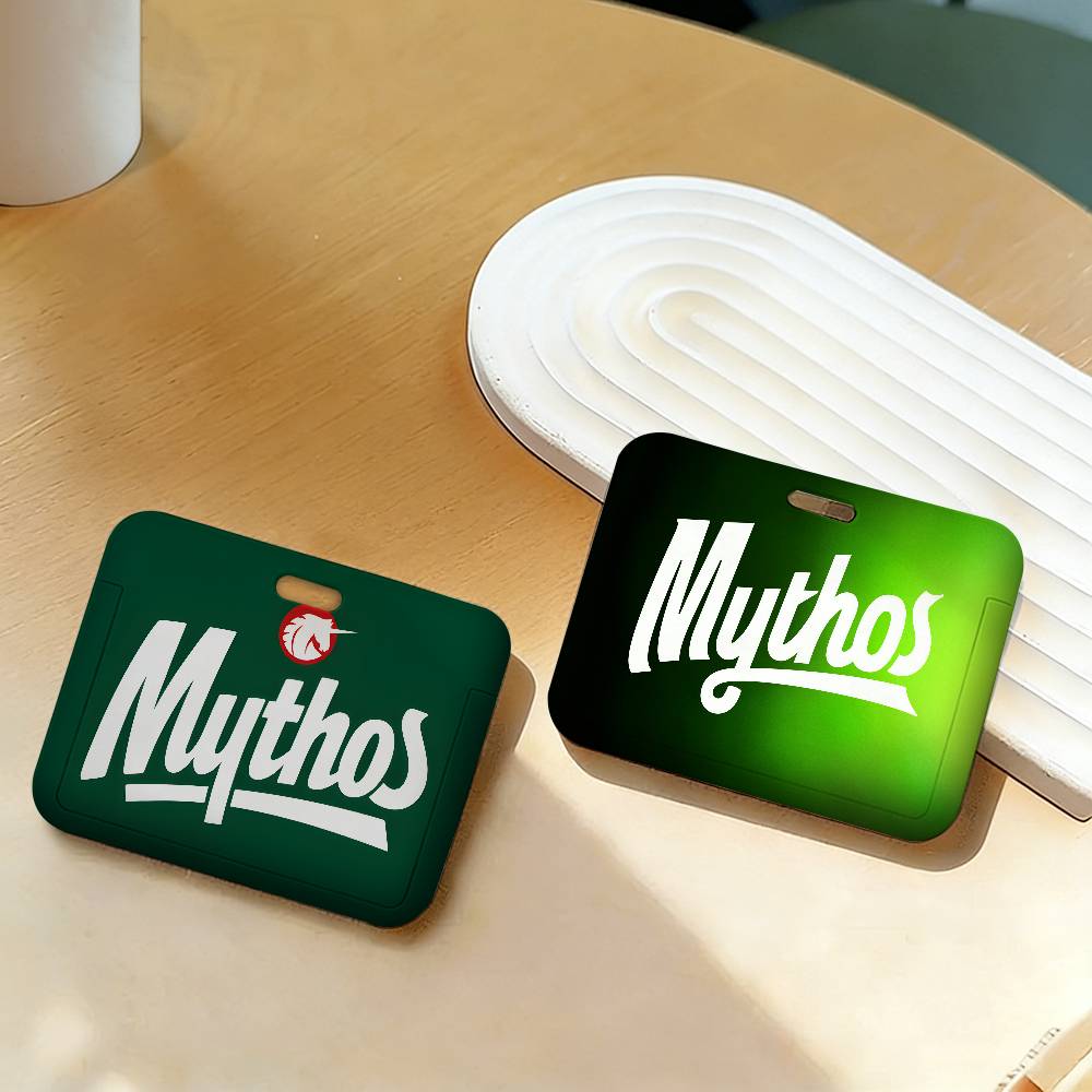 Women Fashion Brand Logo - ヴィンテージビールブランド M-Mythos G-Greek ロゴ ユニセックス カードカバー