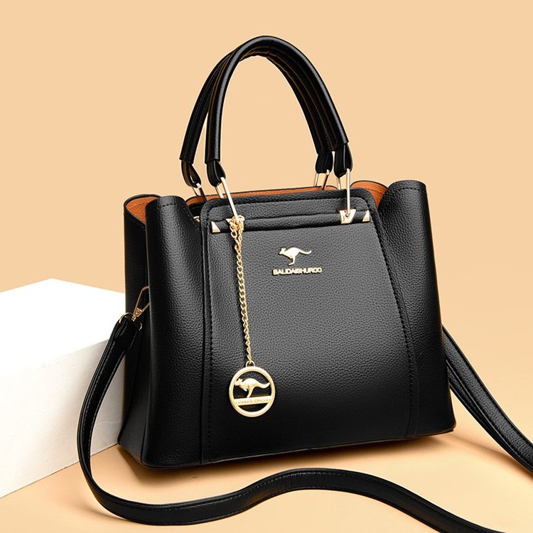 Women Fashion Brand Logo - 2024 高級女性デザイナー 3 層ショルダークロスボディ嚢レディース大容量レザーハンドバッグショッパーブランドメッセンジャートートバッグ