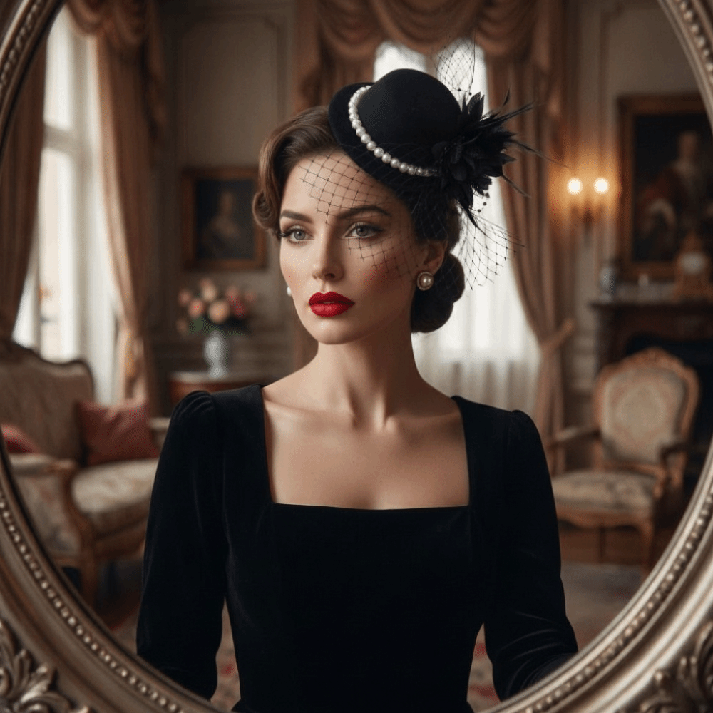 Women'S Fashion In The 1920S - ファッション絶妙なヴィンテージファシネーターハットエレガントフラワー花嫁ヘッドドレスヘッドピースフォーマルハット1920年代ヘアアクセサリー写真撮影用