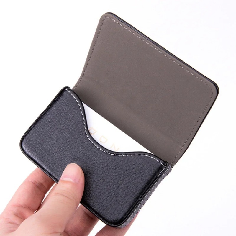 ファッションサイズのステッチ入りPUレザー製クレジットカード - Women Fashion Visiting Card のレビューと価格