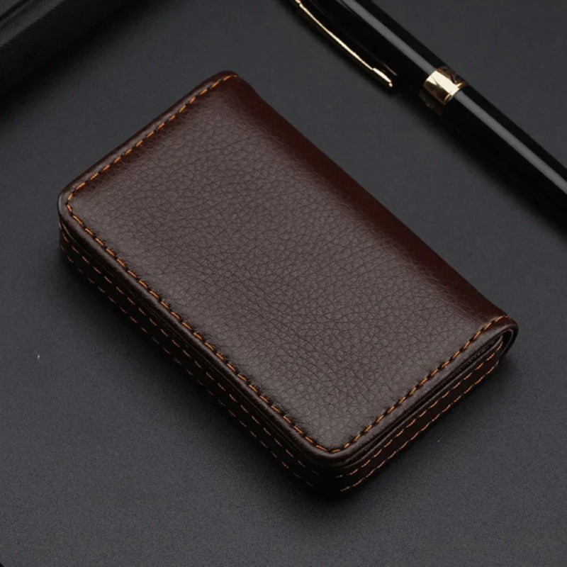ファッションサイズのステッチ入りPUレザー製クレジットカード - Women Fashion Visiting Card のレビューと価格
