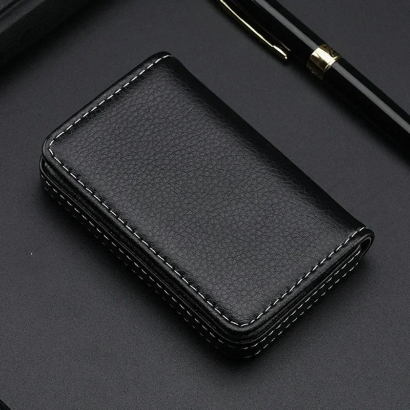 ファッションサイズのステッチ入りPUレザー製クレジットカード - Women Fashion Visiting Card のレビューと価格