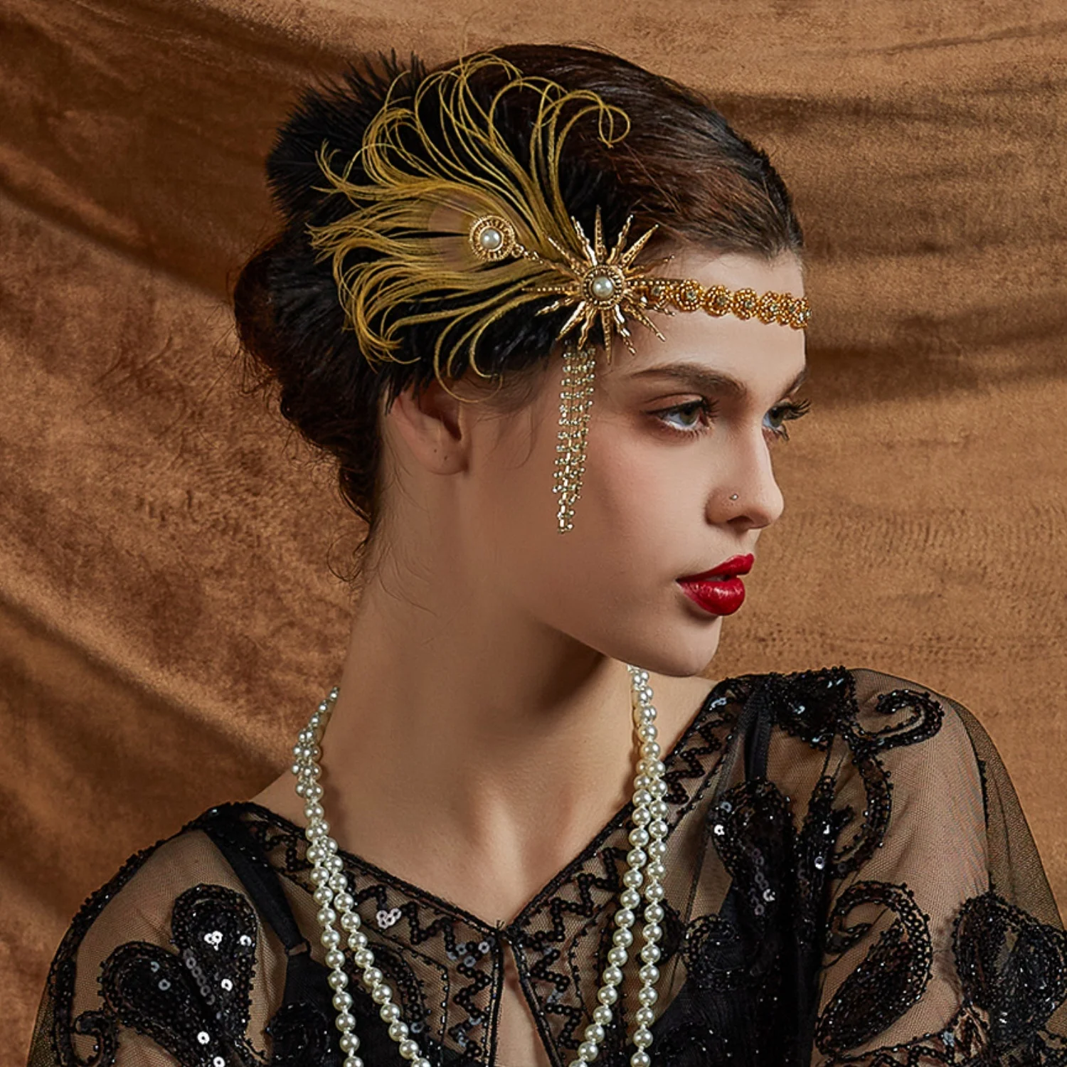 ラインストーンヴィンテージギャッツビーパーティーチャールスト - Women'S Fashion In The 1920S のレビューと価格