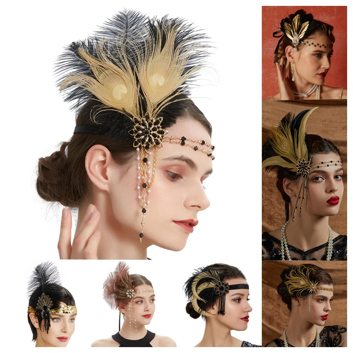 ラインストーンヴィンテージギャッツビーパーティーチャールスト - Women'S Fashion In The 1920S のレビューと価格