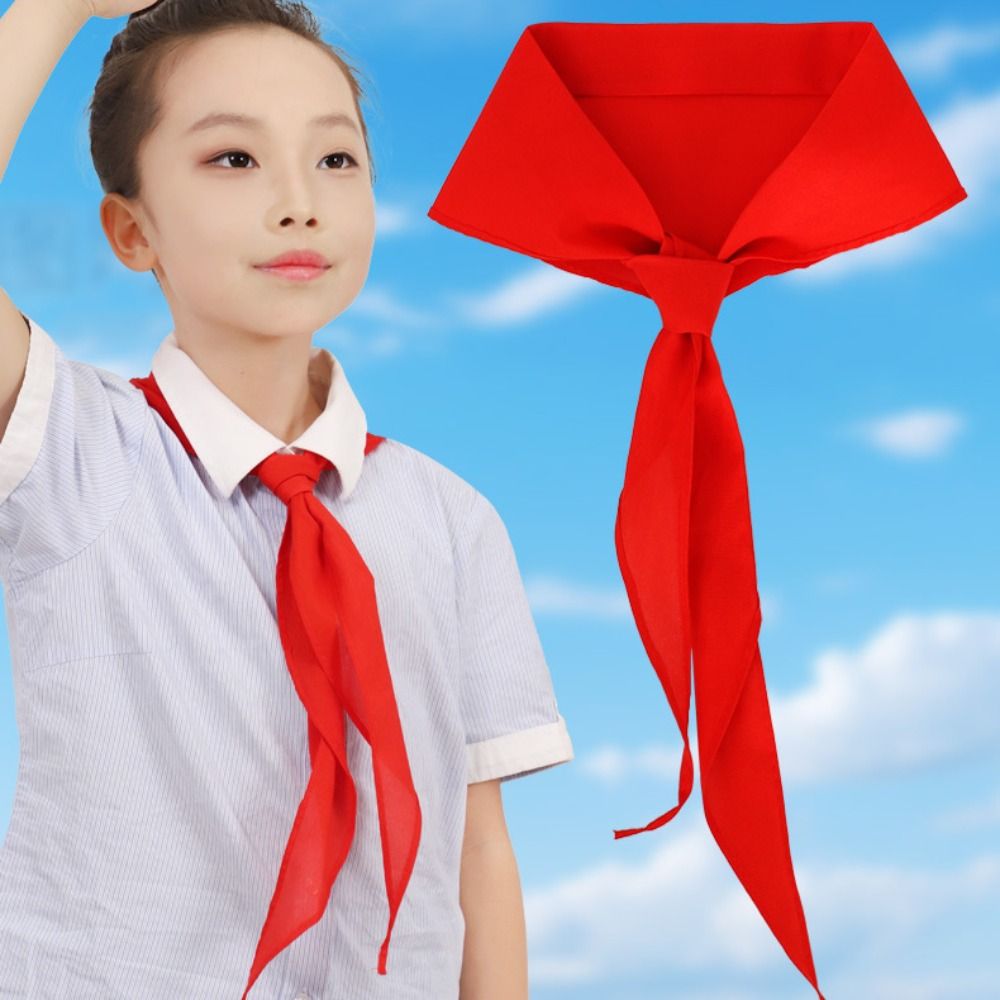 中国風トライアングルタオルスカーフ,赤い綿のスカーフ,学用品 - Women'S Young Fashion のレビューと価格