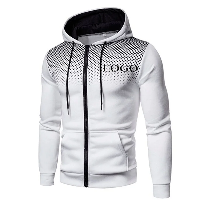 女性と男性のためのパーソナライズされた水玉ジッパーフード付き - Women Fashion Brand Logo のレビューと価格