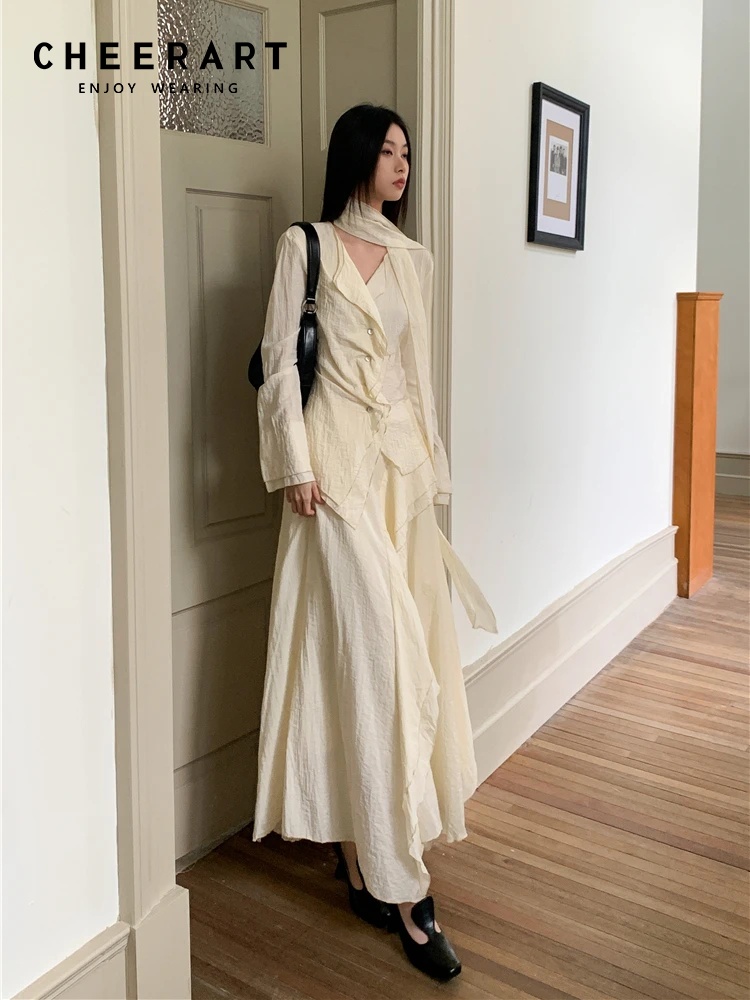 CHEERART デザイナーロングスリーブシャツ 女性用 ル - Women'S Fashion Designer Clothes のレビューと価格