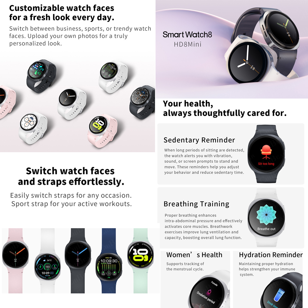 2026年新型腕時計 8ミニGPSトラッキングスマートウォッ - Women Fashion Zone のレビューと価格