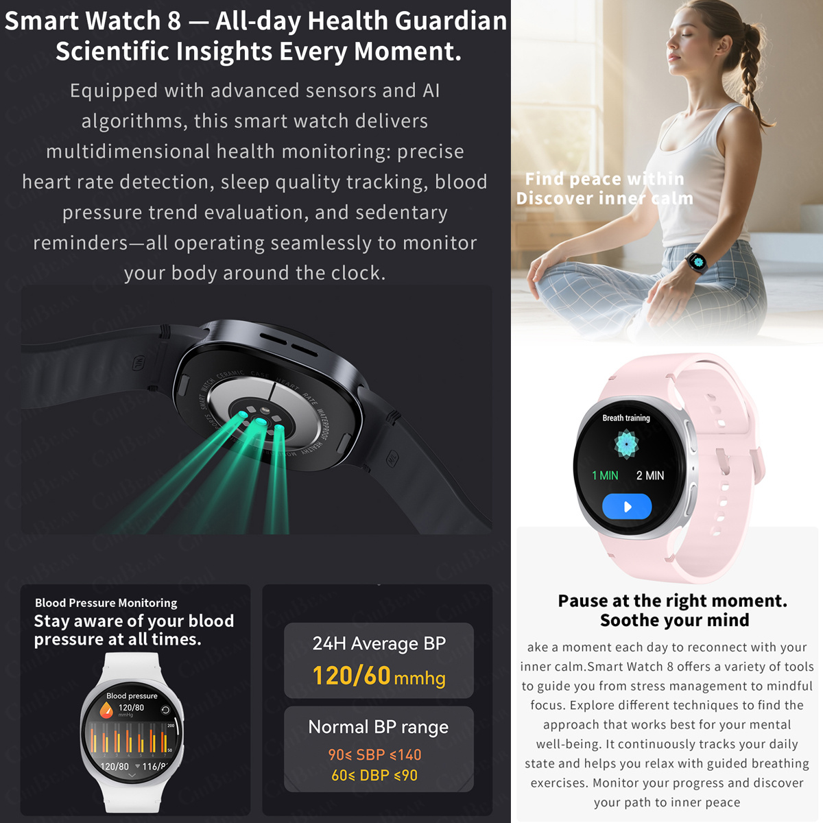 2026年新型腕時計 8ミニGPSトラッキングスマートウォッ - Women Fashion Zone のレビューと価格