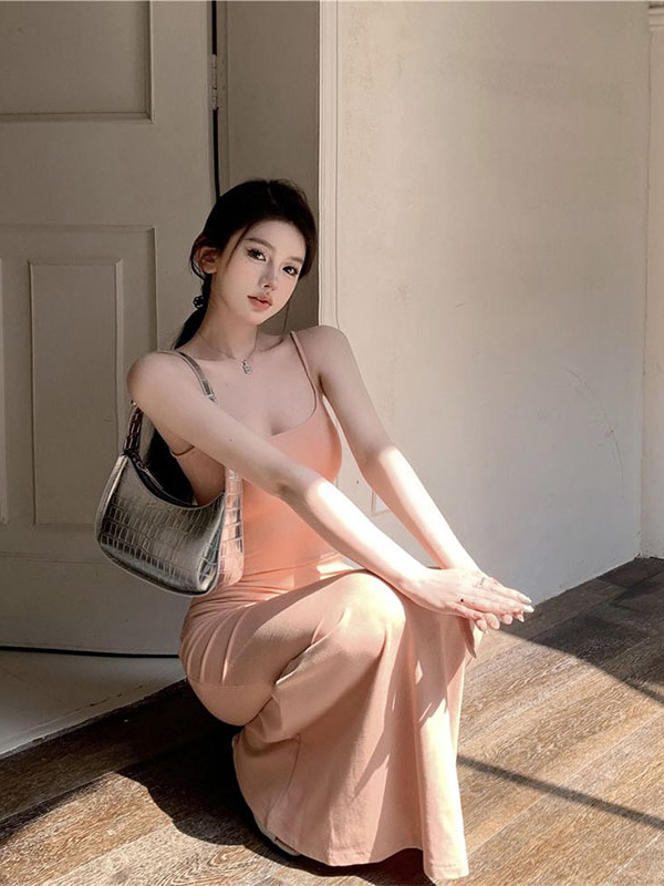 スリムフィッシュテールロングドレス ハイウエスト 韓国風 通 - Women'S Young Fashion のレビューと価格