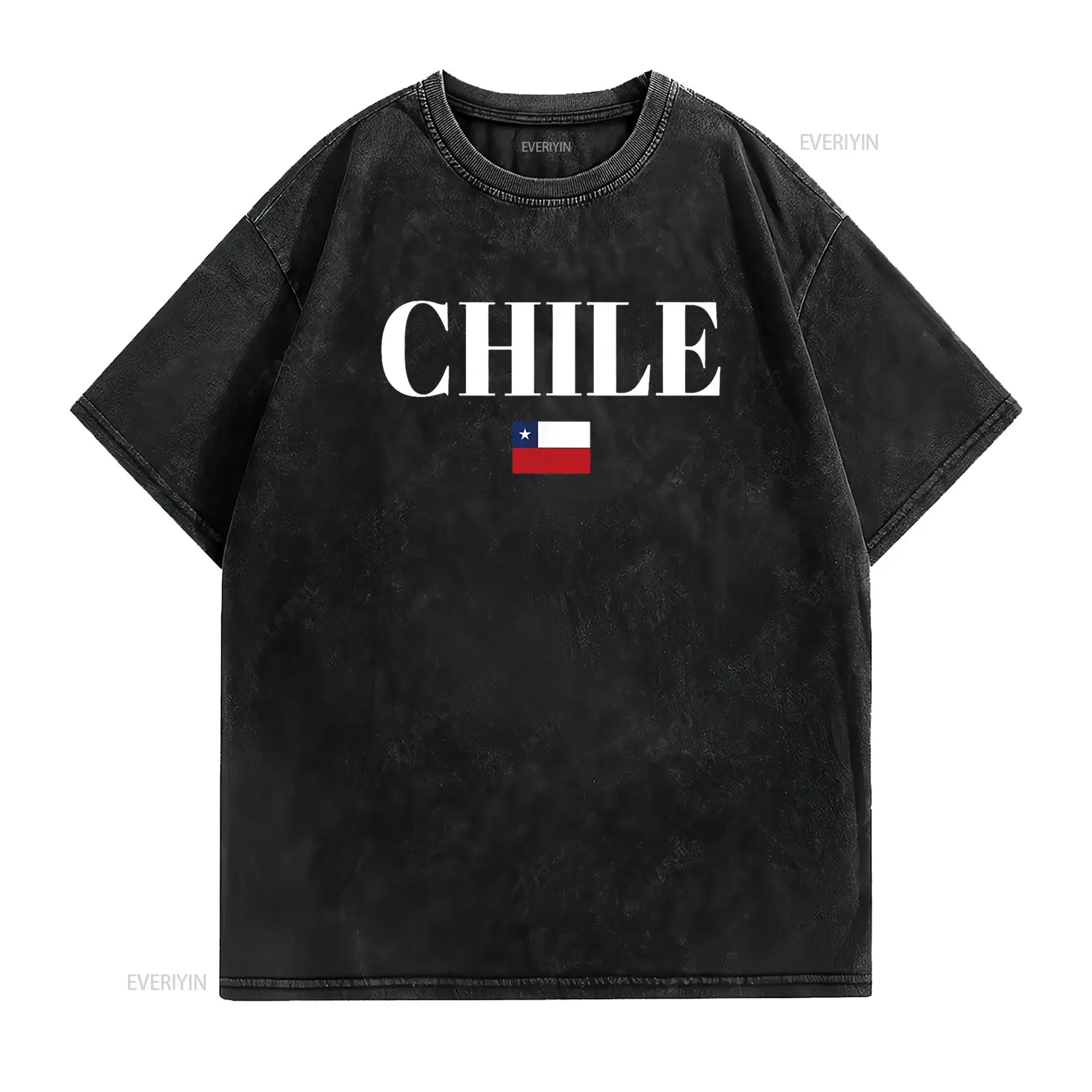 チリ国旗女性 T シャツヴィンテージウォッシュグラフィックユ - Women'S Fashion Designer Clothes のレビューと価格