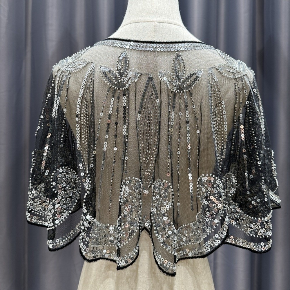 ヴィンテージ 1920年代 フラッパーショール キラキラ輝く - Women'S Fashion In The 1920S のレビューと価格