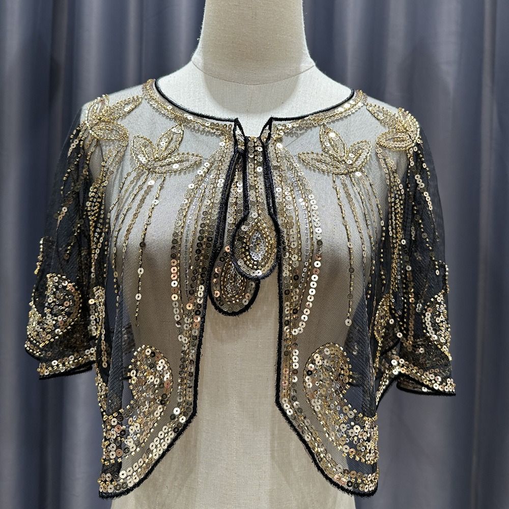 ヴィンテージ 1920年代 フラッパーショール キラキラ輝く - Women'S Fashion In The 1920S のレビューと価格