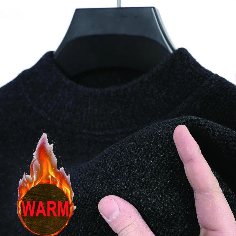 メンズニットウェアセーター新しい秋冬長袖無地プルオーバー男性 - Ribbed Knit Sweater のレビューと価格