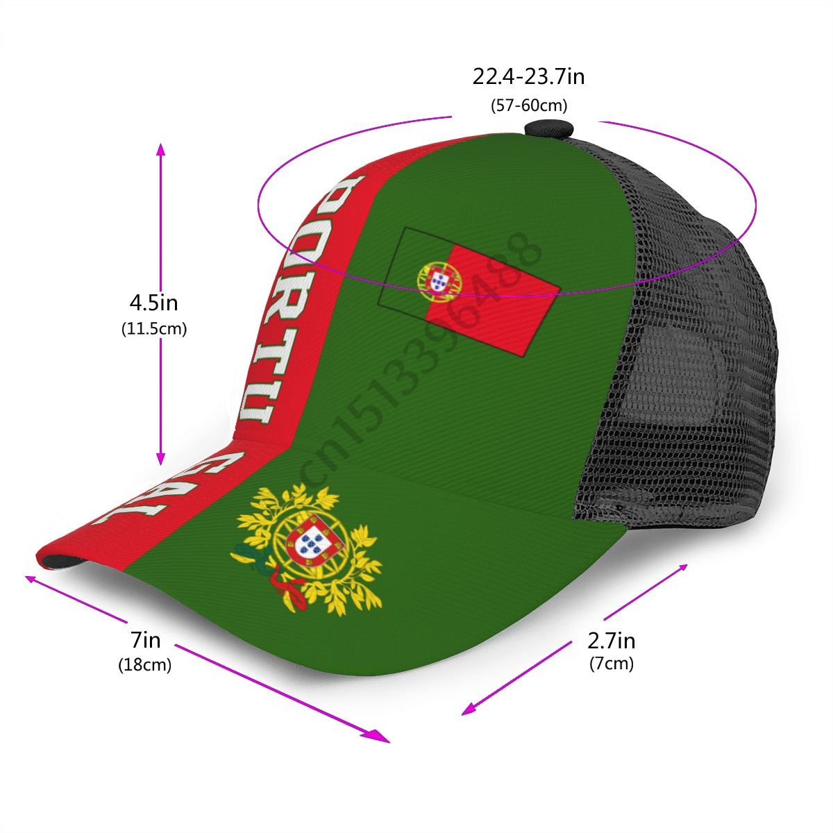 ポルトガルサッカー国旗夏太陽野球帽通気性調節可能な男性女性屋 - Women'S Fashion Portugal のレビューと価格