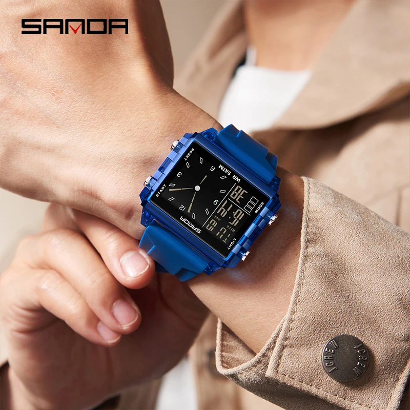SANDAファッション電子アナログ腕時計 メンズ レディース - Women Fashion Zone のレビューと価格