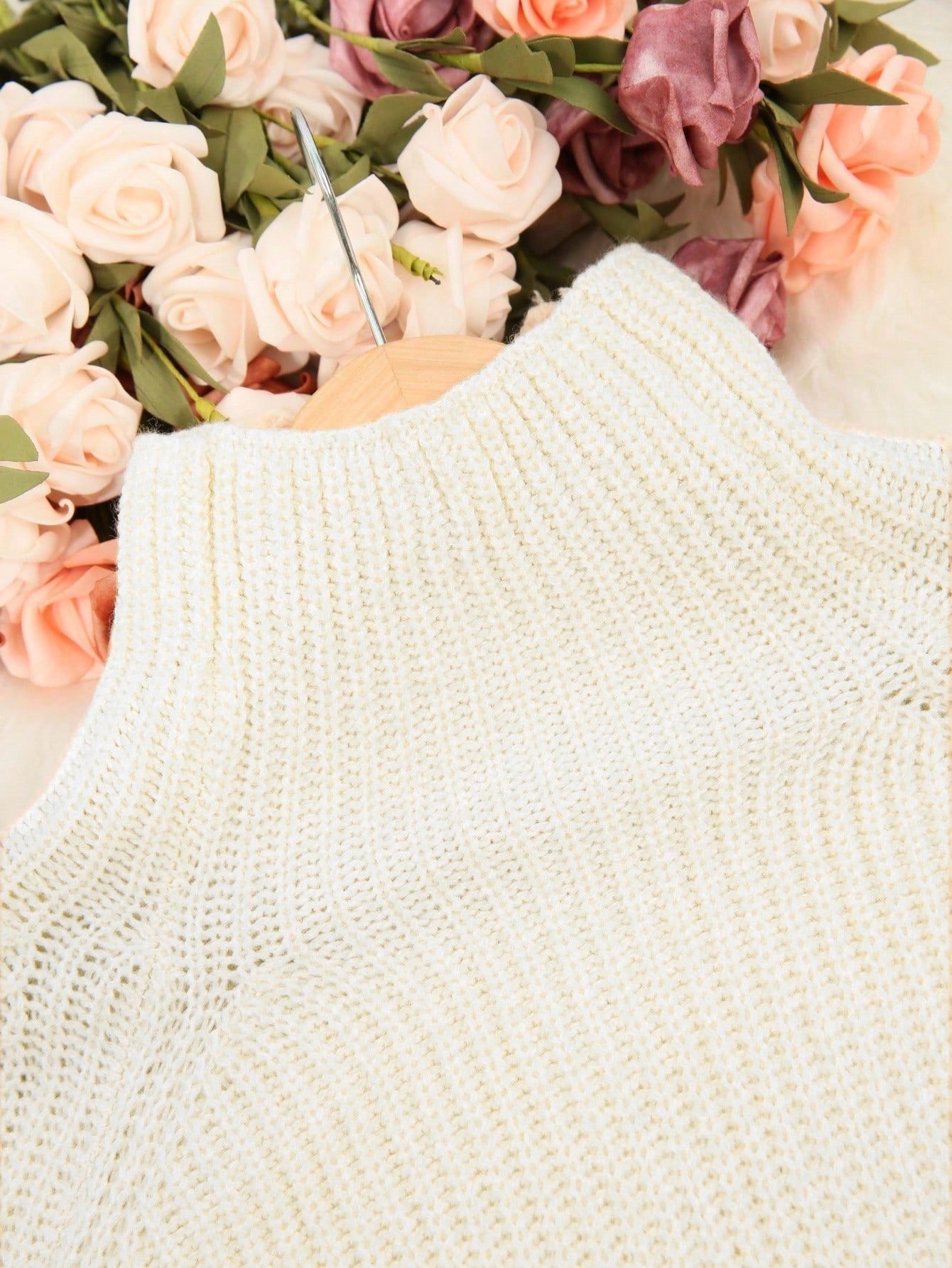 プラスサイズニットドレス女性ハイネック長袖リブ編みルーズフィ - Ribbed Knit Sweater のレビューと価格