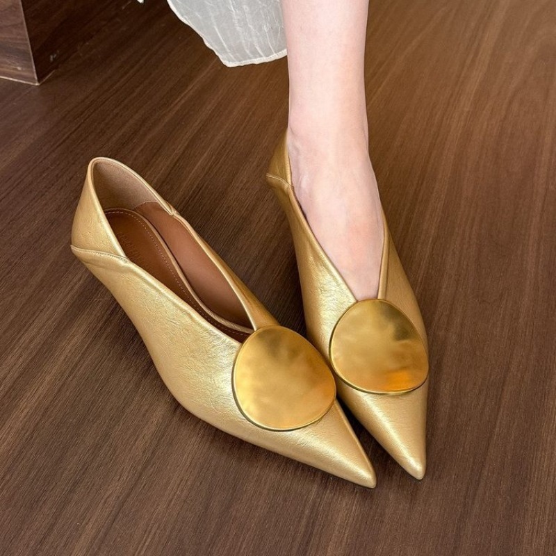 2025年春夏 ポインテッドトゥ スリッポン レディース フ - Women'S Fashion Footwear のレビューと価格