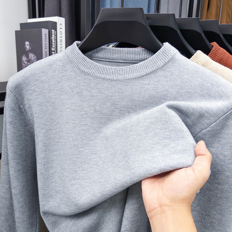 2026年新作メンズカジュアルセーター、ラウンドネック長袖ニ - Ribbed Knit Sweater のレビューと価格