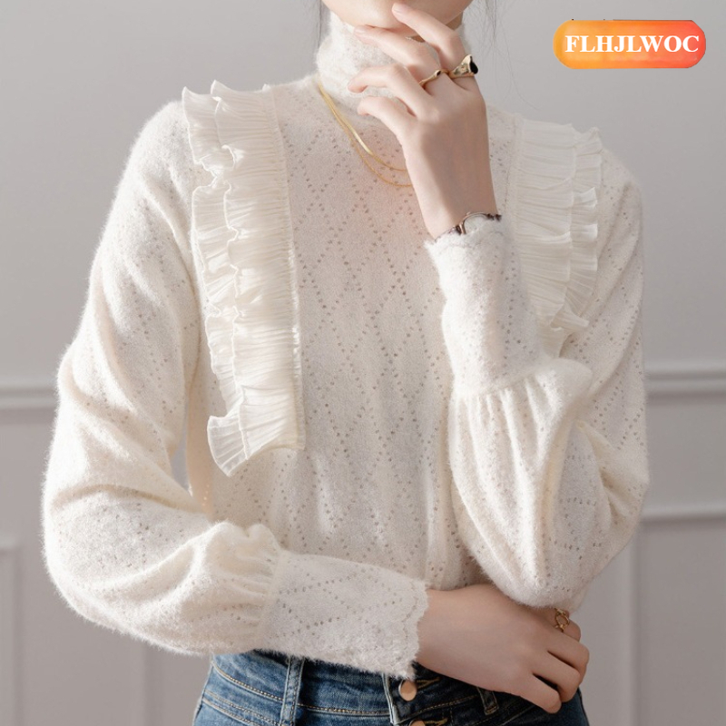 フランスデザインタートルネックトップスブラウス新年 2026 - Women'S Fashion Designer Clothes のレビューと価格