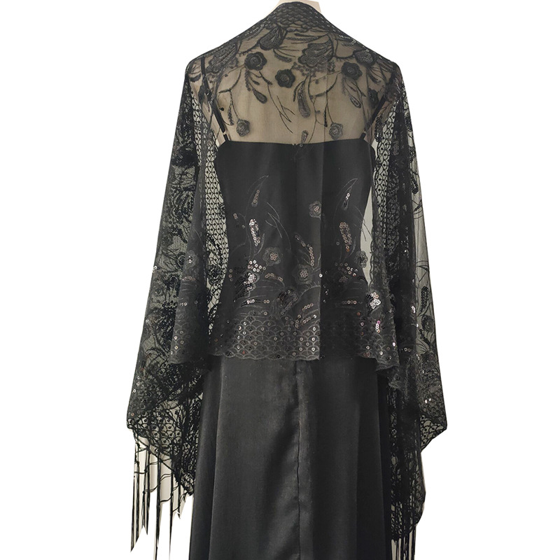 スパンコールの結婚式のケープドレス,女性のイブニングドレス, - Women'S Fashion In The 1920S のレビューと価格