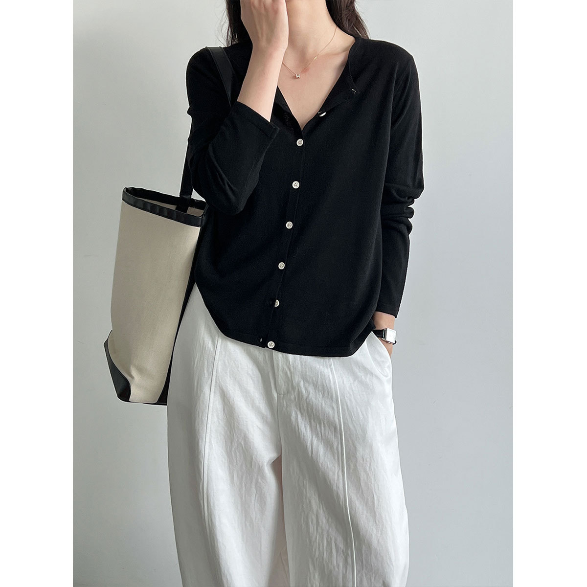 2026年 ソフト素材 レディースセーター シングルボタンデ - Women'S Fashion Designer Clothes のレビューと価格