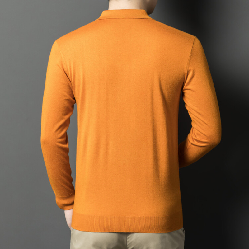 Vネックのメンズプルオーバーセーター、ビジネスカジュアルポロ - Ribbed Knit Sweater のレビューと価格