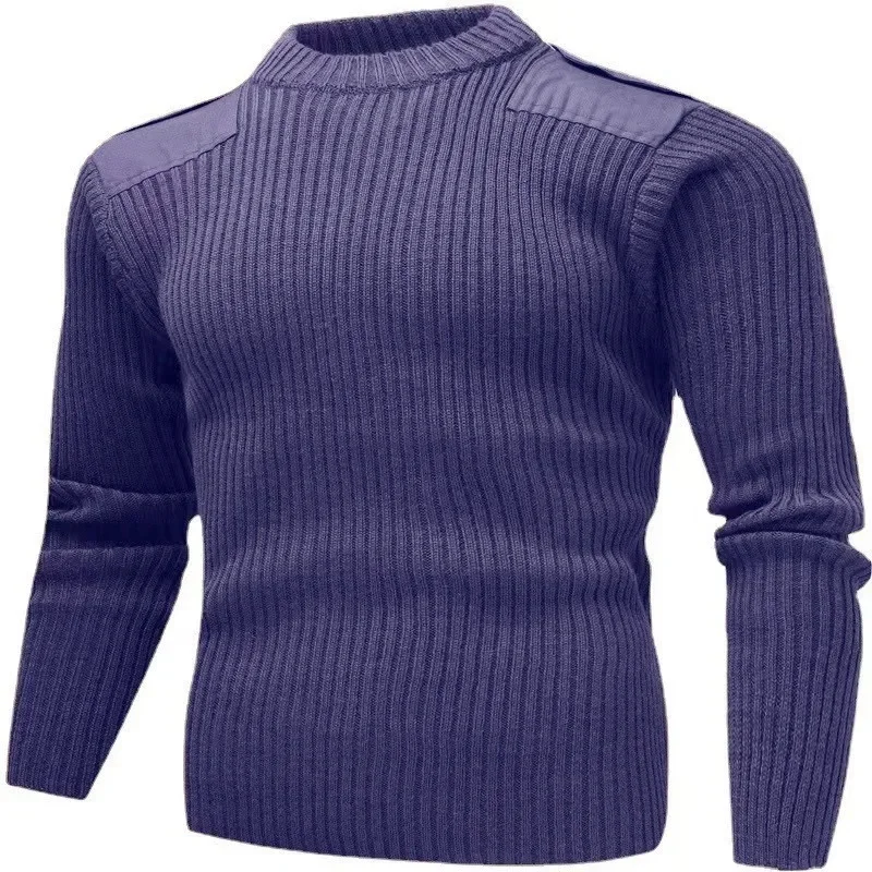 男性用のヨーロッパとアメリカの長袖ウールセーター,耐寒性,保 - Ribbed Knit Sweater のレビューと価格