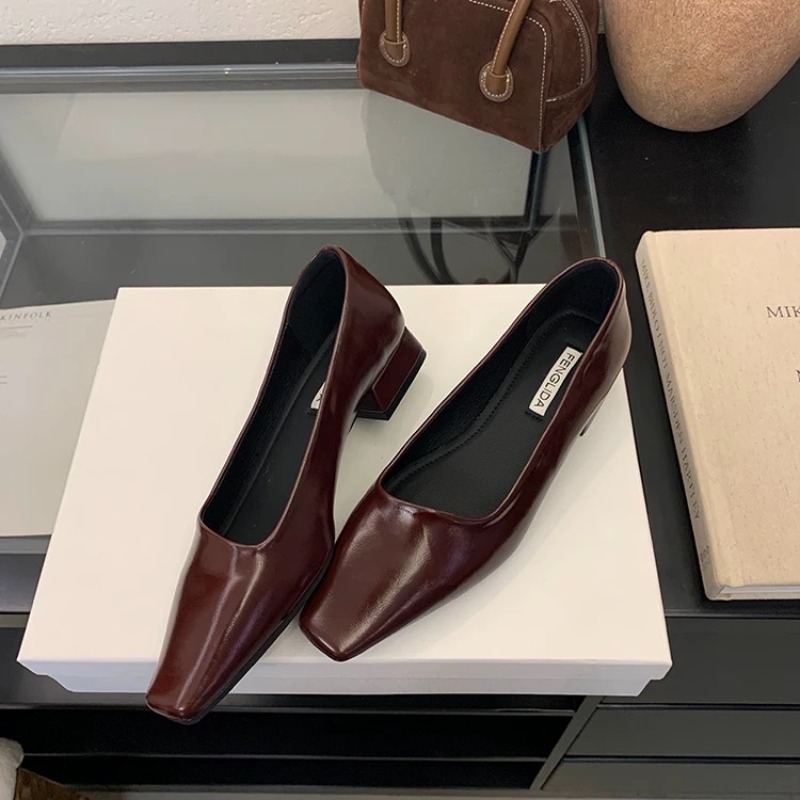 2026 新ファッションハイヒール女性スクエアトゥパンプスエ - Women'S Fashion Footwear のレビューと価格