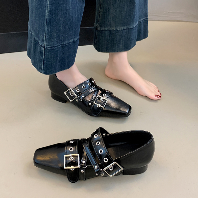 女性用バックルストラップフットウェアバレエシューズファッショ - Women'S Fashion Footwear のレビューと価格