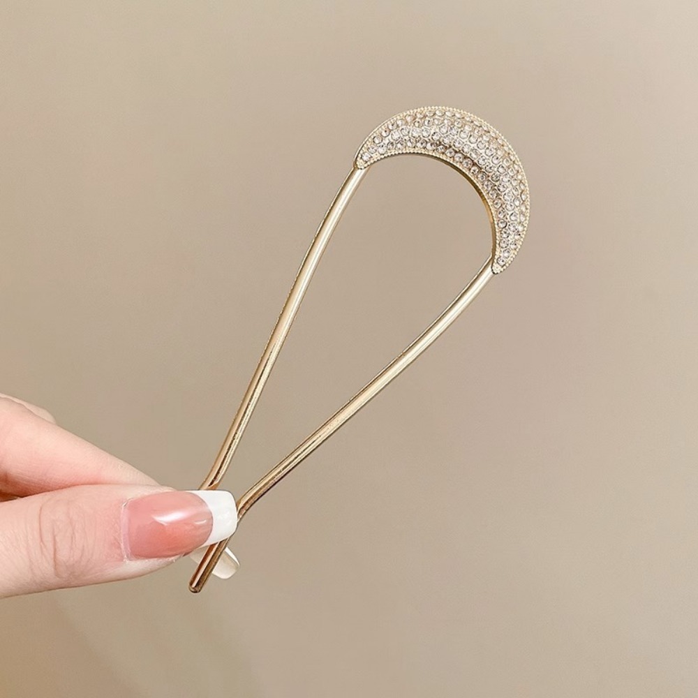 1/2 個 U 字型クリスタルヘアピンヘアクリップ女性のため - Women Fashion Hair Style のレビューと価格