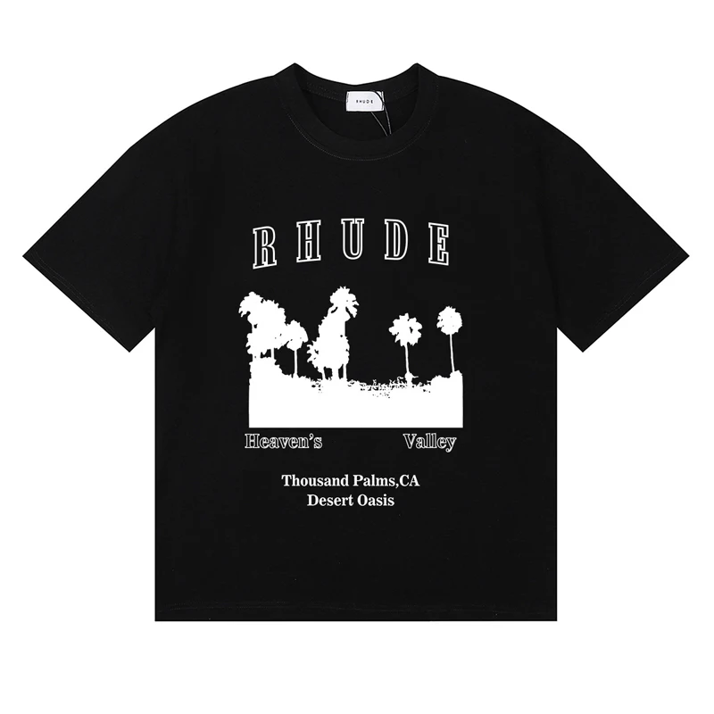 ストリートウェアブランド Rhude Tシャツ 夏 おしゃれ - Women Fashion Brand Logo のレビューと価格