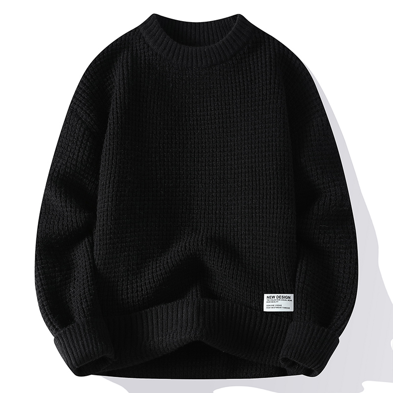 メンズウォームセーター,カジュアルセーター,ニットセーター, - Ribbed Knit Sweater のレビューと価格