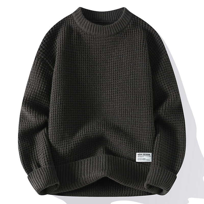 メンズウォームセーター,カジュアルセーター,ニットセーター, - Ribbed Knit Sweater のレビューと価格