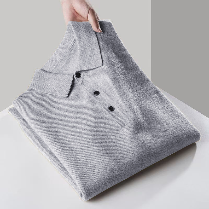 メンズクォータージッパーセーター長袖ボタンダウンゴルフシャツ - Ribbed Knit Sweater のレビューと価格