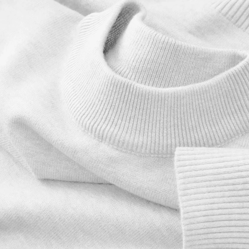 秋の新メンズカジュアルモックタートルネックセーター長袖暖かい - Ribbed Knit Sweater のレビューと価格