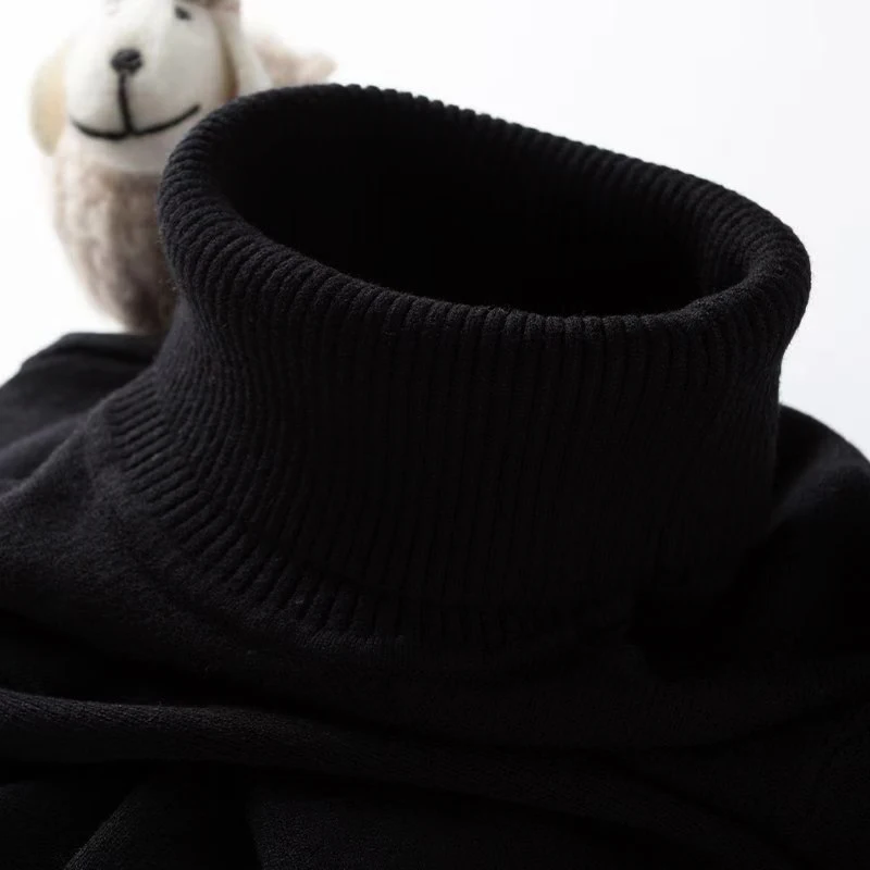 メンズスリムニットタートルネックセーター,カジュアルセーター - Ribbed Knit Sweater のレビューと価格