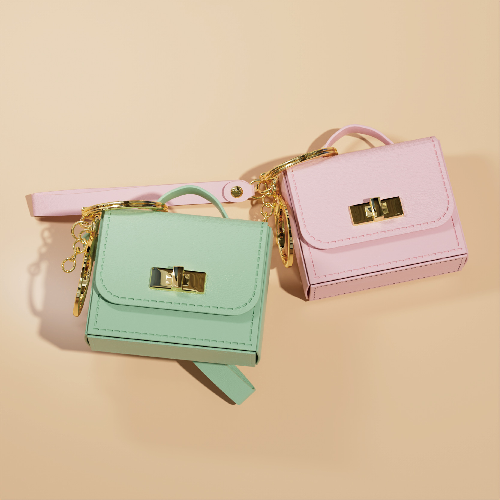 ミニキーチェーンポーチ レザーハンドルストラップ コインケー - Women'S Ysl Fashion のレビューと価格