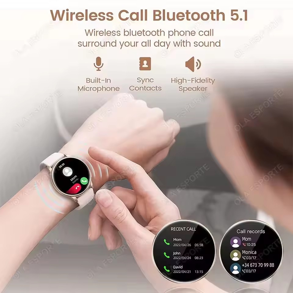 スマートウォッチ 1.77 インチ HD AMOLED スク - Women Fashion Zone のレビューと価格